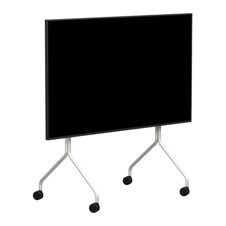 Pedestal Moon TV-Stander 107 cm, Cloudy Silver